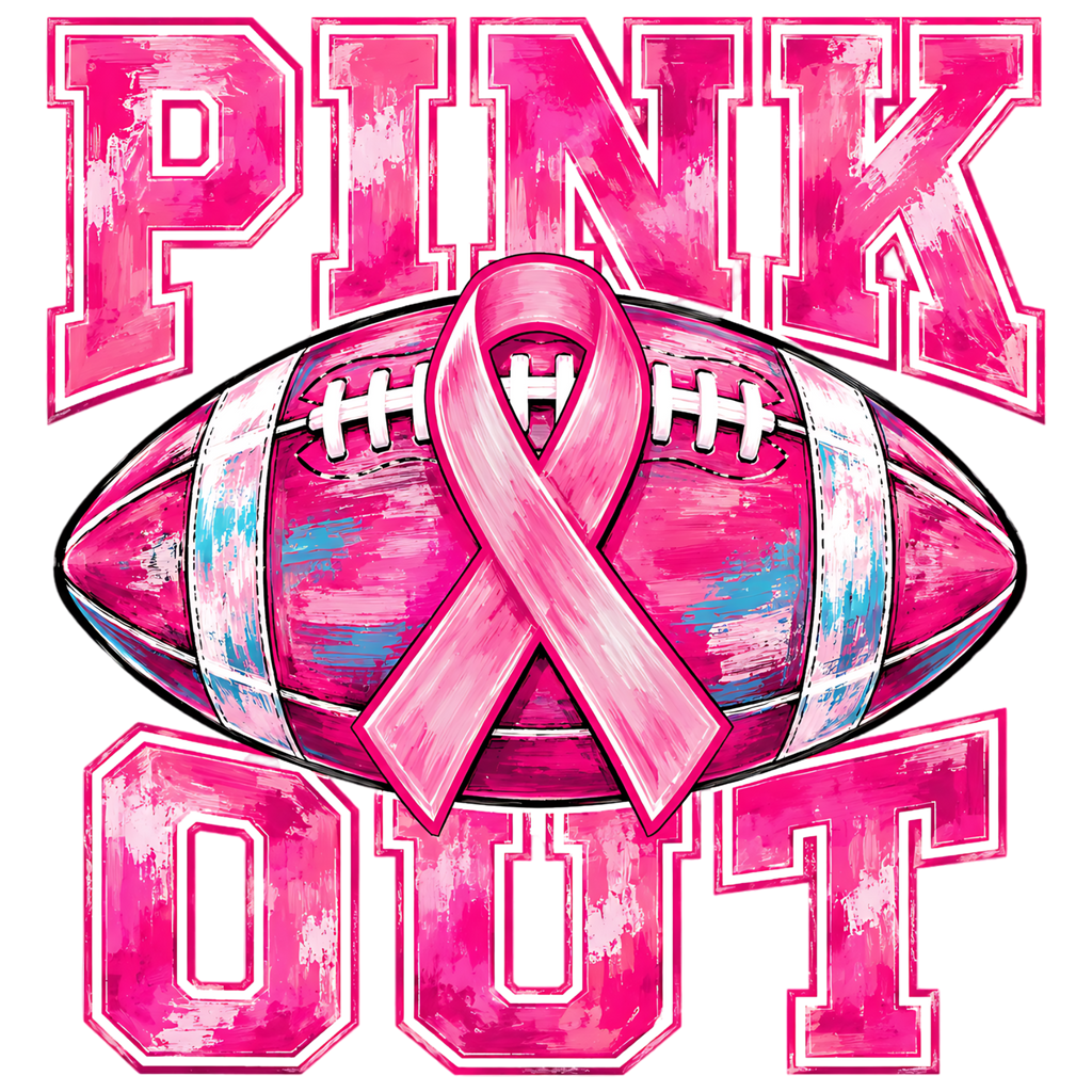 Pink Out Football – Breast Cancer Awareness Tee