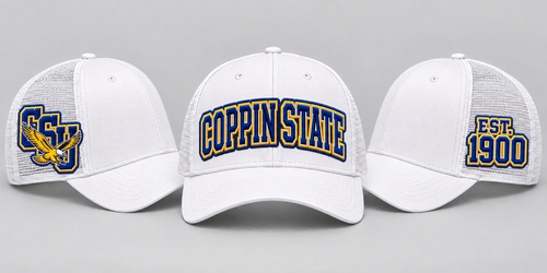 Coppin State Gold HBCU Cap – Three-Patch Design