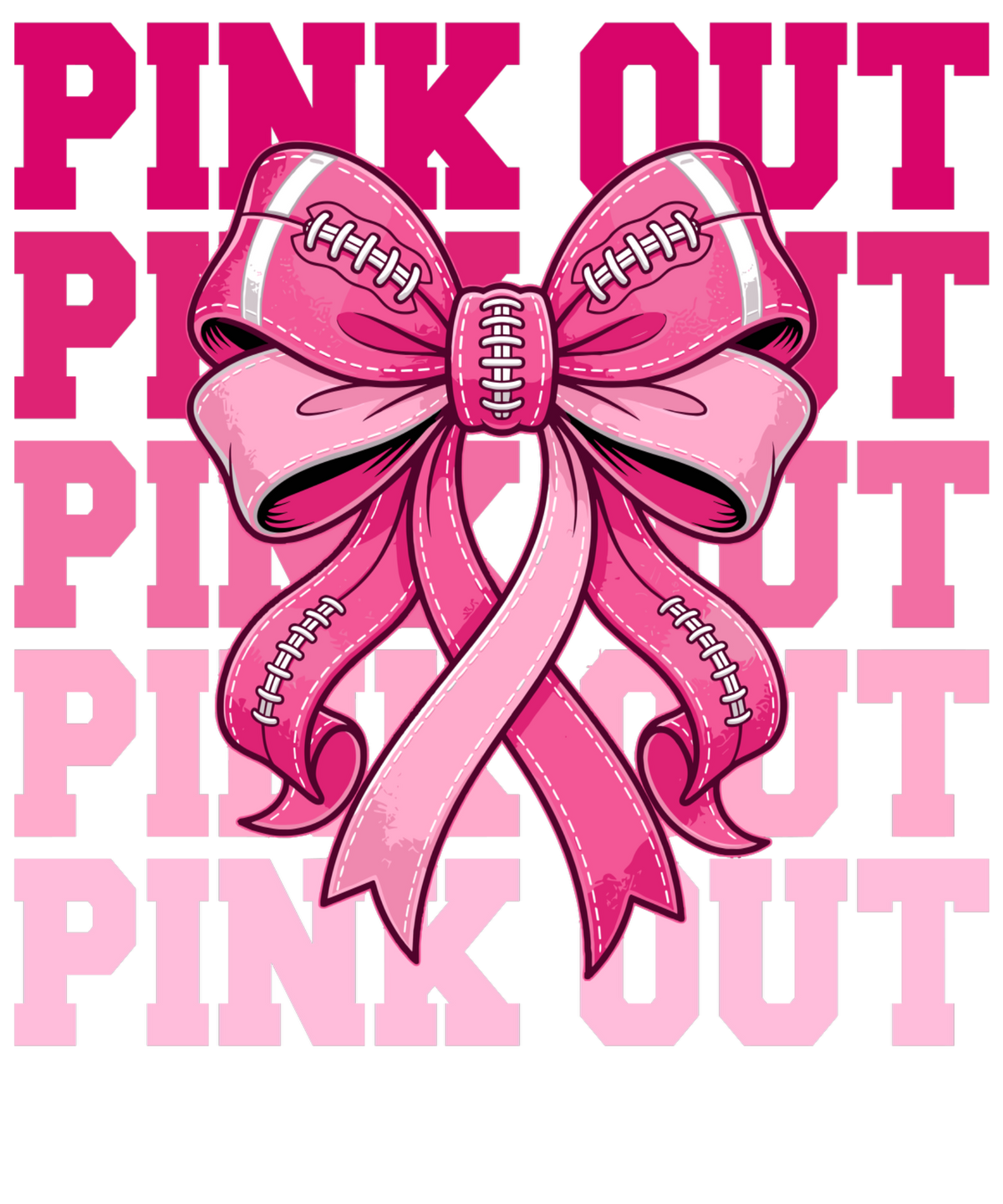 Faith & Strength Word Art – Breast Cancer Awareness Tee