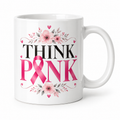Think Pink ceramic mug